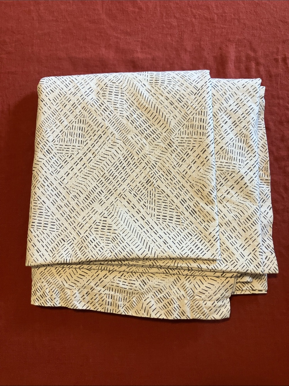West Elm Fragmented Lines Grey 48”x90” Dot Dash Curtains Unlined - Set of 2